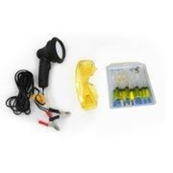 Профессиональный набор для поиска утечек фреона – лампа на 100 Вт, очки, насос.